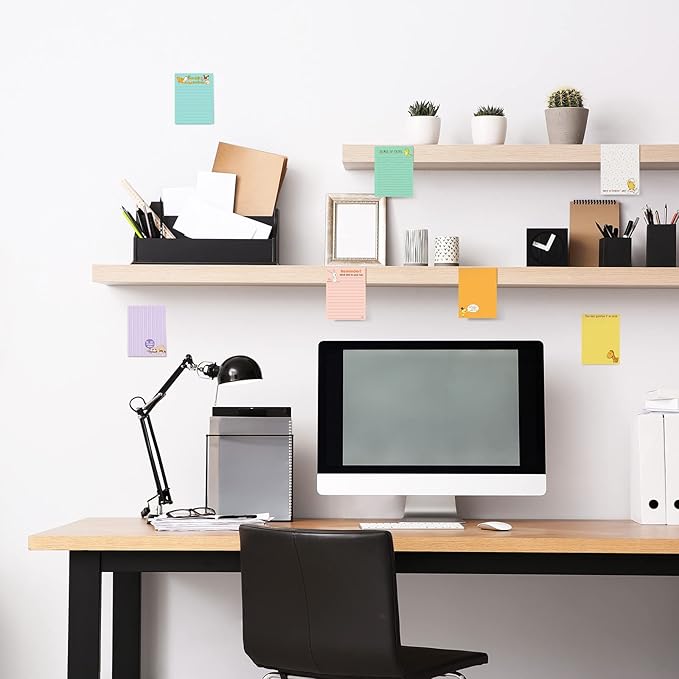 Funny Notepads with Sayings Sticky Funny Office Supplies to Do List Sarcastic Work Assorted Notepad for Workers, 12 Designs, 3 x 3.93 Inch(Fresh Style)