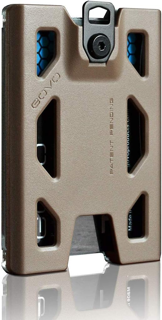 GOVO T4 Badge Holder No-Clip Version - Durable Polycarbonate ID Card Holder Holds 1 to 4 Cards