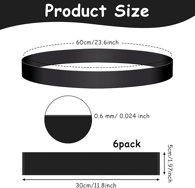 6 Pack Chair Bands for Kids with Fidgety Feet, ADHD Tools for Kids, ROOKEA Sensory Room Must Haves for Adhd Kids Fidget Chair Bands Autism Classroom Must Haves ADHD Tools for Classroom Home Chairs