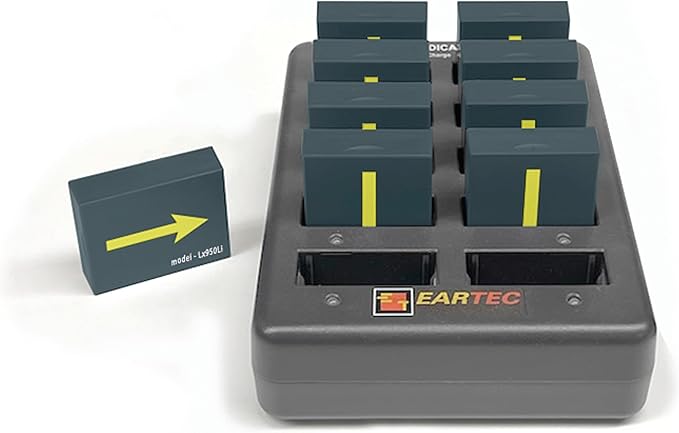 Eartec Ultralite PRO16 ETP2D Full-Duplex Professional True Wireless Intercom System Bundled with Cleaning Cloth 2-Double Headsets (2.4 GHz)