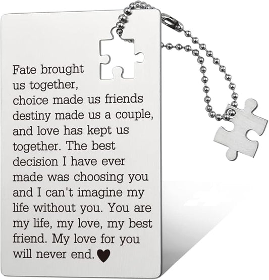 llxxeyopqdxz Husband Birthday Card From Wife, Wallet Insert Card, Anniversary Valentine Gifts for Men or Women, Love Gift for Him, Her, Boyfriend, Girlfriend, Birthday Gifts for Wife Husband