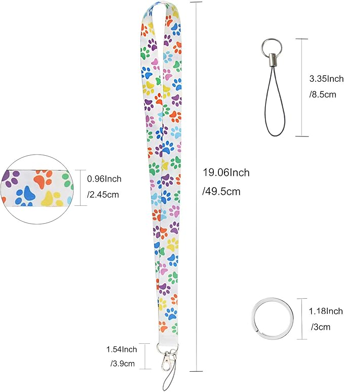 Yiflin Cute Neck Lanyard for Keys, Wallet, Id Card Holder, Cool Keychain Lanyard for Women, Men, Teacher