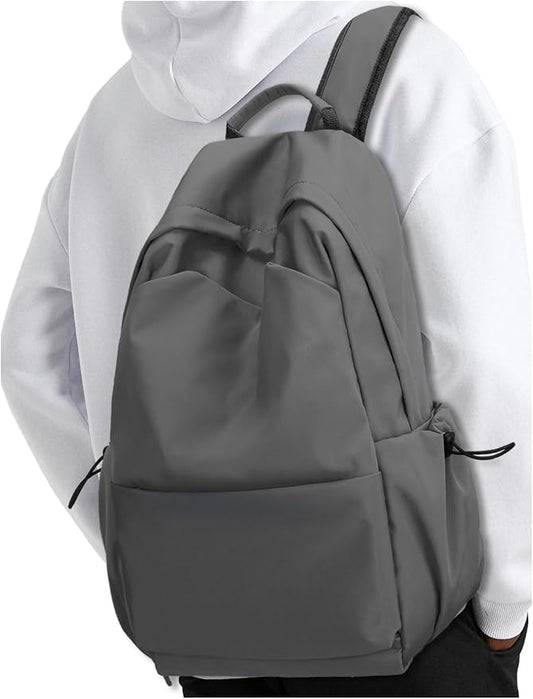 YGR Laptop Backpack for Women and Men, Waterproof Lightweight Travel Daily Rucksack Casual 15.6 inches Computer Bags for College, Grey