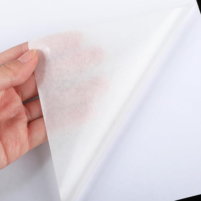 Washi Paper Sticker Paper White Printable Multipurpose Copy Paper Inkjet Printer Compatible Full Sheet Letter Size Labels(30 Pcs,7.2 x 10.1 Inches)