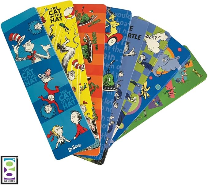 Raymond Geddes 66869 Dr Seuss Assorted Bookmarks For Kids (Pack of 50)