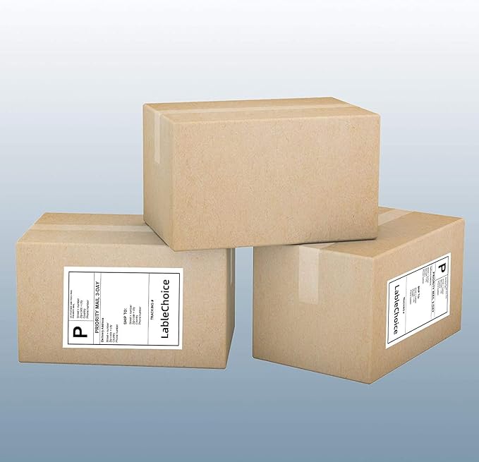 Full Sheet Shipping Labels 8.5 x 11 for Laser & Inkjet Printers, 100 Sheets 100 Labels Self Adhesive Full Sheet 8 1/2x11 Labels, Mailing Label Sheets for Printer, Full Page Shipping Labels