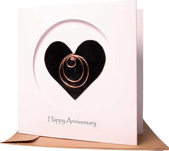 Personalised Initial Birthday Card, Copper Initial, Happy Birthday, Birthday Card, Card for Her, Gift for Her (O)