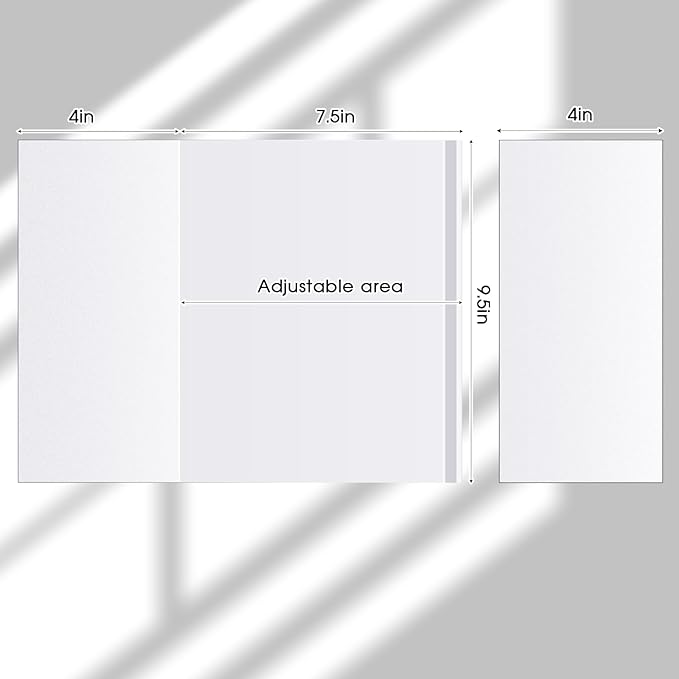 ReliThick 100 Pack Adjustable Matte Book Cover for Book with 9.25 x 15, Plastic Waterproof Sleeve for Paperback, with Self Adhesive Closure, Against Dust, Wear Protector(Matte)