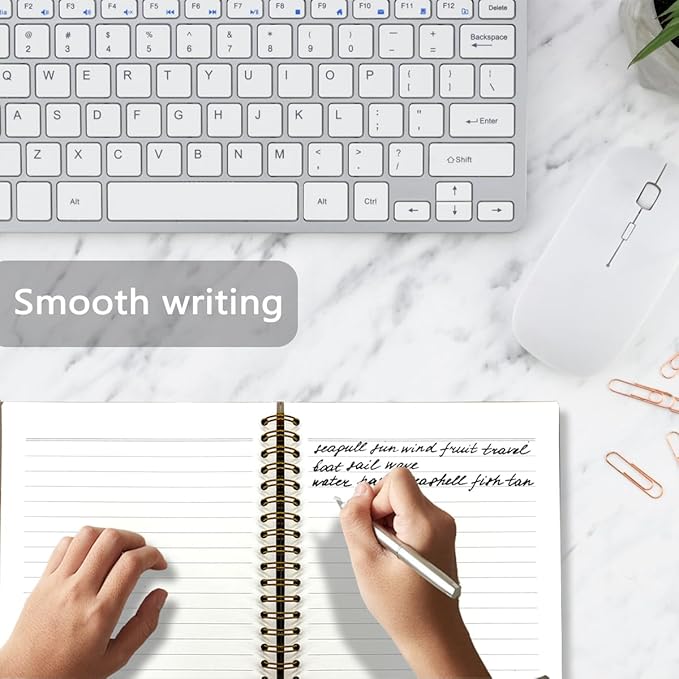 Smart Motivational Spiral Notebook, Inspirational Journal Notebook, Positive Affirmation Notebook Gifts for School, Inspirational Office Supplies Gifts for Women Kids 5.5x8.3 Inch