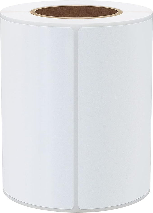 Hybsk 4x6 inch Direct Thermal Labels for Barcodes, Address, Compatible with Rollo Label Printer & Zebra Desktop Printers (4"x6",White)