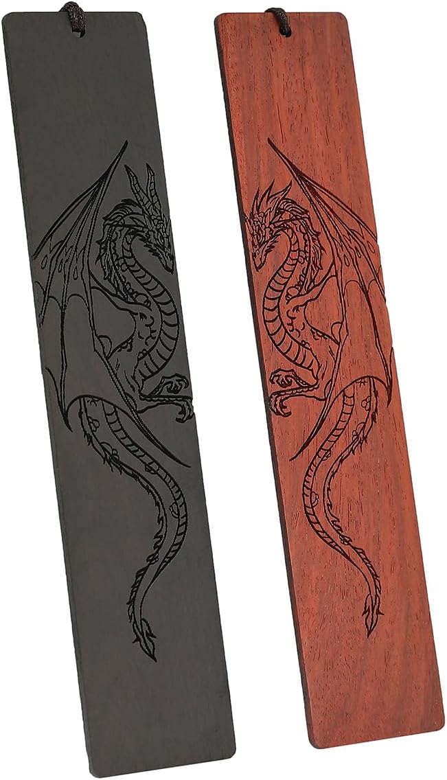 Dragon Bookmark Gift, Bookmarks for Men Boy, Cool Bookmarks, Book Marks for Adults Kids Fantasy Gifts for Men (Dragon)
