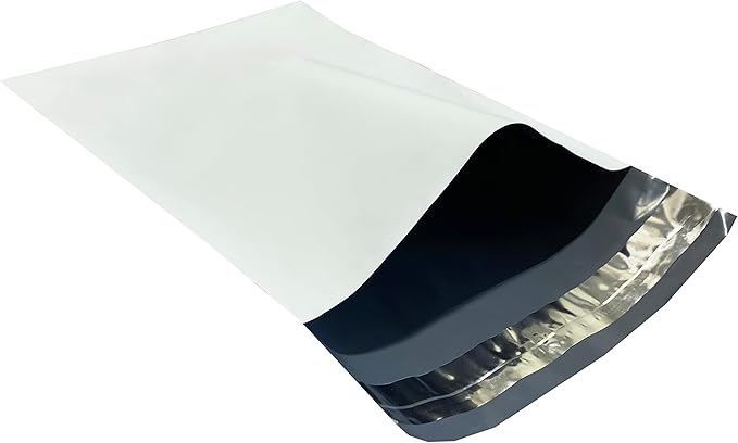 Colored Poly Mailers Pack of: (White, 7.5" x 10.5" pack of 200) Be creative with your packaging with Colored mailers