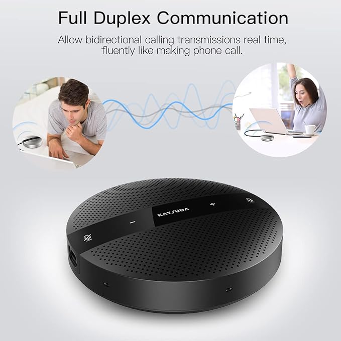 PC Microphone Speaker Business Conference USB Speakerphone for Skype, Webinar, Call Center