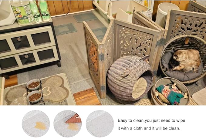 Office Chair Mat for Carpet with Studs, Desk Chair Mat for Carpeted Floor,Floor Mat for Carpet Office Chair,Plastic Carpet Chair Mat Floor Protector (36"x48"-Convex)