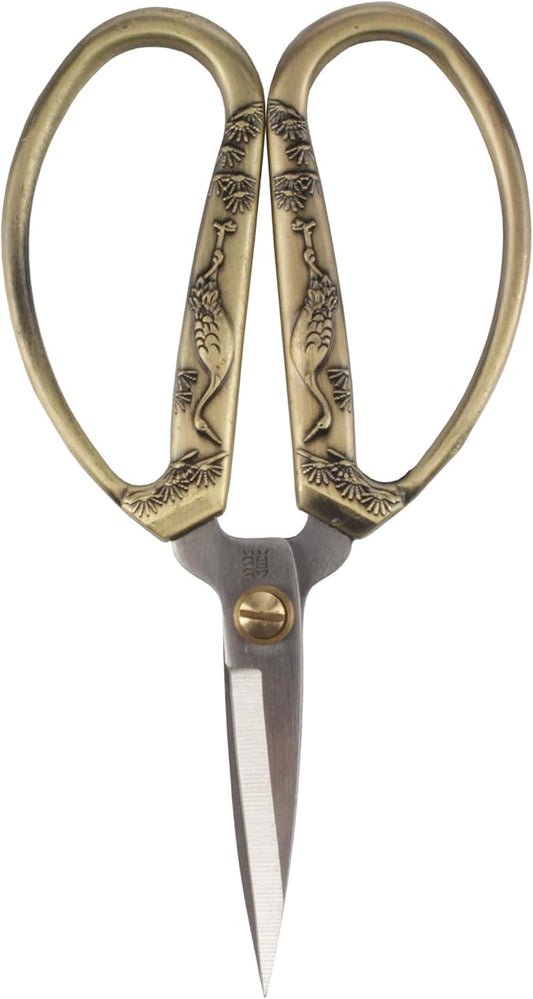 JubileeYarn Crane Motif Small Embroidery Craft Scissors - Bronze - 1 Scissor