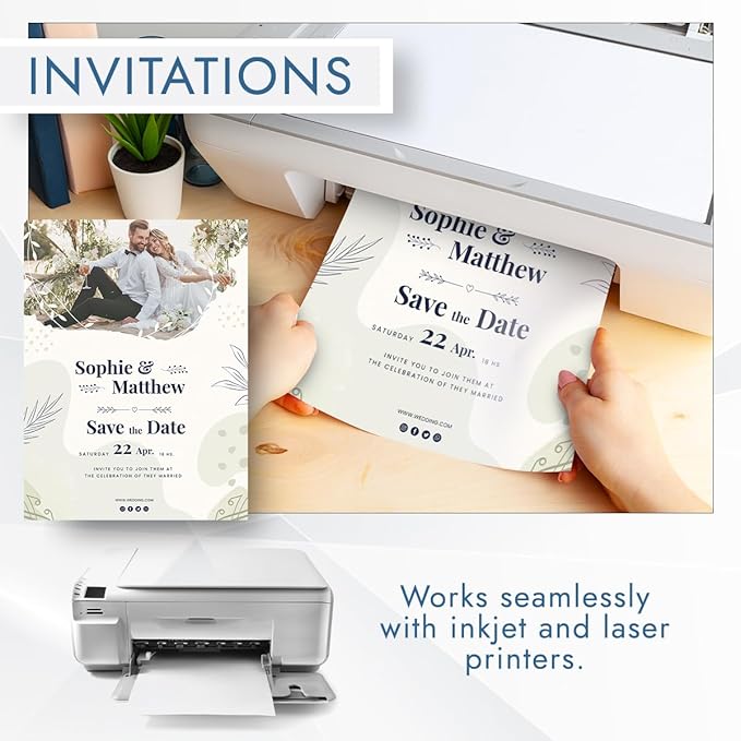 MOS Legal Cardstock Paper – 8.5” x 14”, 250 GSM, 110 Sheets – Heavyweight Off-White Cover Stock for Certificates, Menus, Legal Documents & Crafts – Smooth Finish, Printer-Friendly