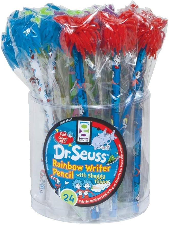 Raymond Geddes Dr. Seuss Rainbow Pencils for Kids (Pack of 24)