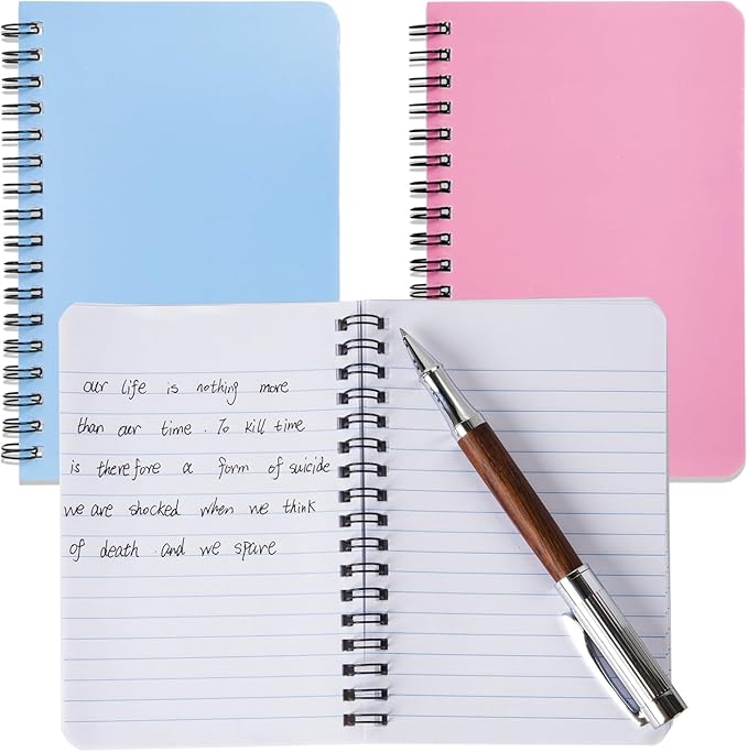 Spiral Notebook 4Pack Pocket Notebook 4.2"x 6.1" Pocket Notepad Small Notebook (4Pack Spiral Notebook-2)