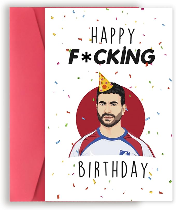 Humorous Roy Kent Birthday Card for Him Her, Rude Ted Lasso TV Show for TV Fans, Special Bday Card Gifts with Envelope