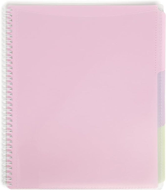 Smead Poly Project Organizer, 6 Tabs, 12 Pockets, Letter Size, Pastel (89208) (Pack of 1)