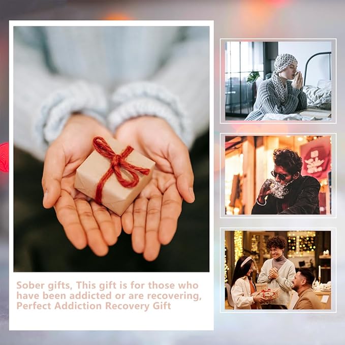 24 Hours Sober Gifts for Men, Sobriety Gift for Men Women, Sober Recovery Alcoholics Recovering Gift, Sober Gifts for Loved One in Recovery, 24 Hours Sober Anniversary gift-DB20