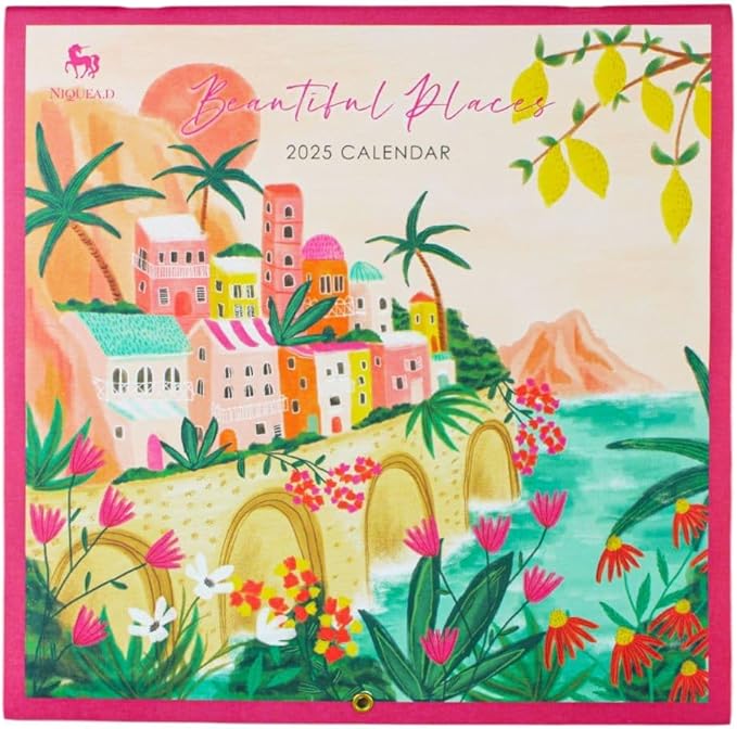 NIQUEA.D Beautiful Bright Places 2025 Wall Calendar