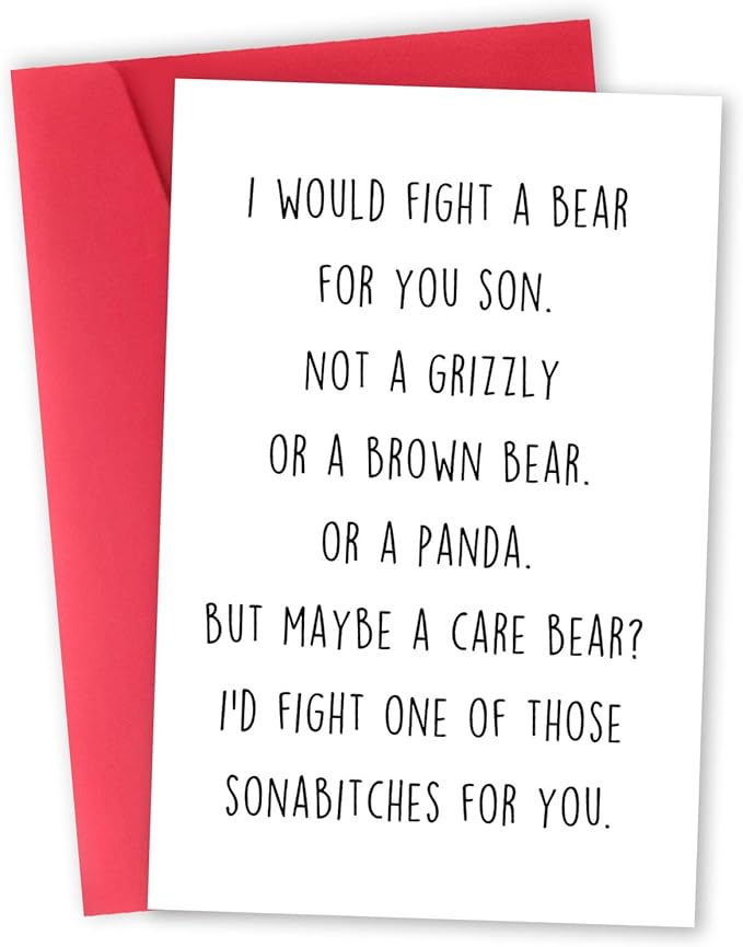 Son Birthday Card, Happy Birthday Card for Son Adult, Gifts from Mom and Dad