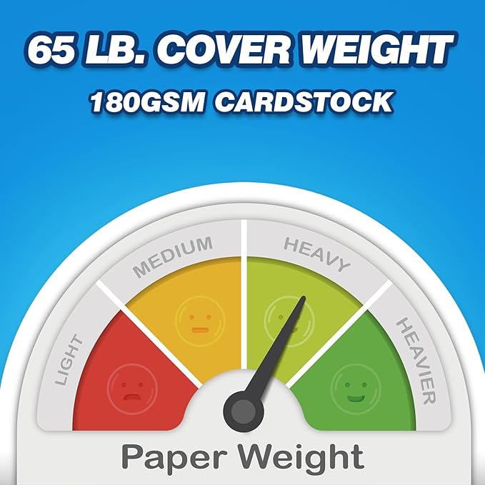 Chell Ruled Index Cards 4x6 Inch Heavyweight, 100 Count, Ruled Front and Blank Back, 65 lb. Cover Weight, White