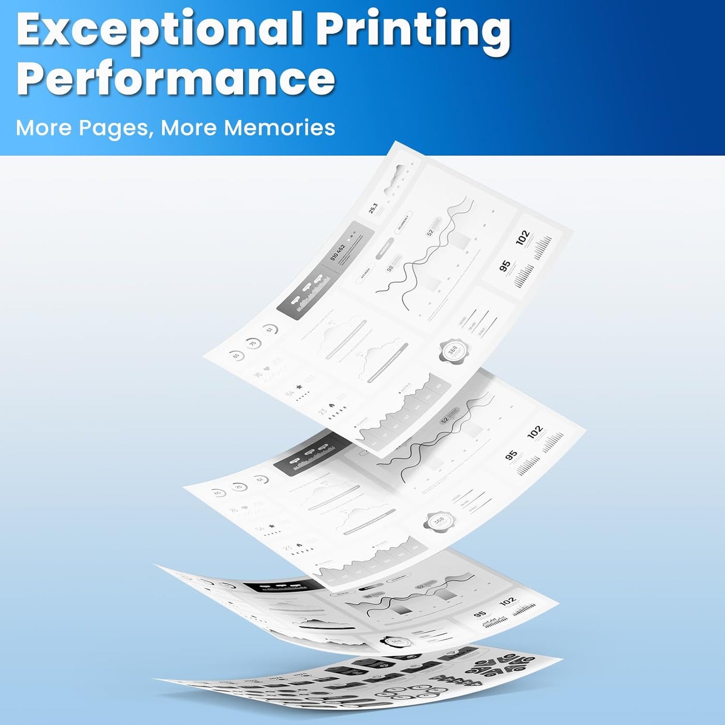 26A Black Toner Cartridge CF226A Compatible for HP 26A 26X Black Toner Cartridge Replacement HP26A Works with Laser Jet pro M402n M426fdw M402dn M402dw M402m Pro MFP M427dw M426dw M426fdn, 2 Pack