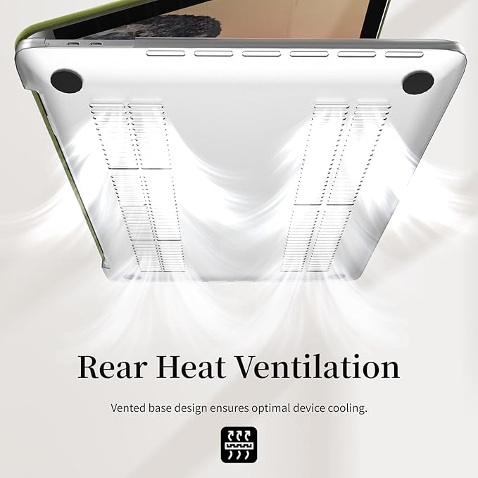 Velvet Green Ripple Design for MacBook Pro 13 inch Case A2338 A2289 A2251 A2159 A1989 A1708 A1706 (2024-2016)