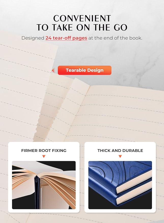 AISBUGUR Pocket Notebook, Small Notebook, 2-Pack Total 320 Pages,3.7" x 5.7" Pocket Notebook (2 Pack, Dark Blue)