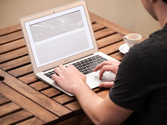 Compuchecks Check on Top Blank Check Paper - 100 Pack, Quick-Books & Laser Printer Compatible - Security Business Checks with Voucher - 8.5" x 11" Brown Marble