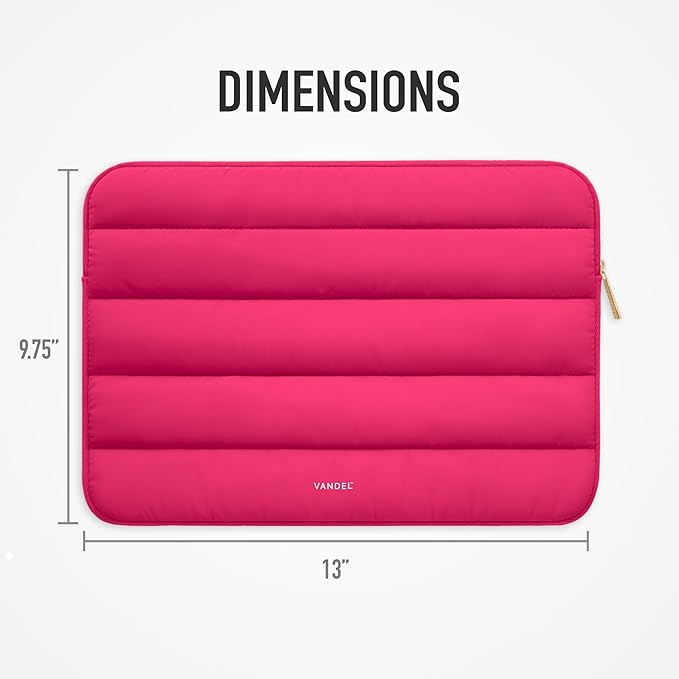 Vandel - The Original Puffy Laptop Sleeve 13-14 Inch Laptop Sleeve for Women. College Student Gifts for Christmas, Laptop Cover, MacBook Pro 14 Inch Sleeve, MacBook Air Sleeve 13 Inch, iPad Pro 12.9
