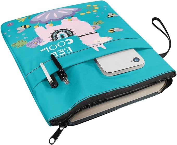 COEQINE Alpaca Book Covers for Paperbacks Large Book Sleeves for Paperback Washable Book Lovers Women Girls Book Covers for Women School