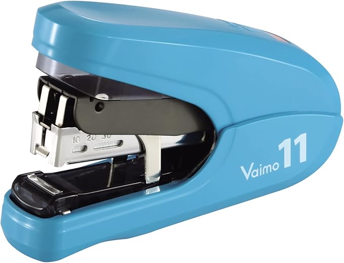 Max HD-11FLK/B Stapler Bimo 11 Flat 40-Sheet Binding Load of 100, Blue
