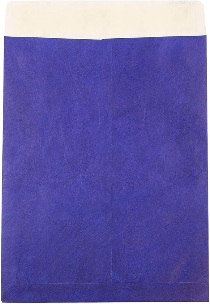 JAM PAPER Tyvek Tear-Proof Open End Catalog Envelopes - 10 x 13 - Blue - 25/Pack