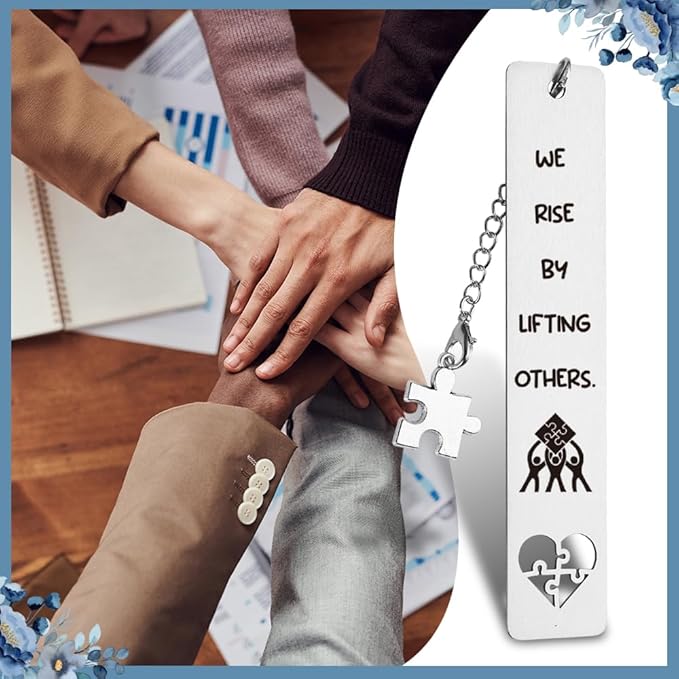 THRXOBN Inspirational Bookmarks Gifts for Employees,Coworker,Team Gifts for Employees, Coworker, Inspirational Office Gift for Co-Worker, Employee, Reading Gift for Employee,WB103