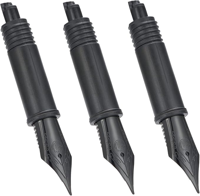 Set of 3 Hongdian Fountain Pen Black Medium Nibs for Black Forest 1850, M2,1851, 1843, 6013, 517D, 517S, 525,H1, H3, A3, 1843 and 920 Series
