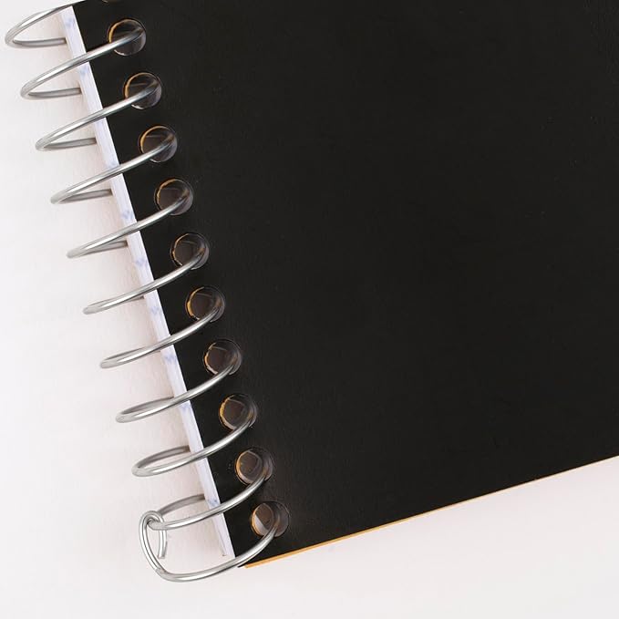 Five Star Spiral Notebook, 1 Subject, College Ruled Paper, 7" x 4-3/8", Personal Size, 80 Sheets, Black (450048AA2-ECM)