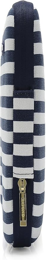 Kayond Canvas Water-Resistant 13 inch Laptop Sleeve -13 inch 13.3 inch Laptop case,12.9 inch Tablet Case Compatible MacBook(13-13.3 inches, Breton Stripe)