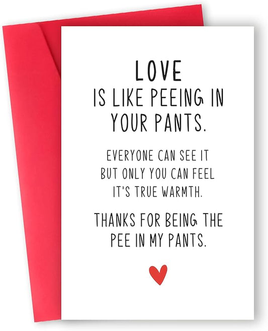 Funny Anniversary Card & Gifts For Men Women,Sweet Anniversary Cards For Husband Wife Girlfriend Boyfriend,Cute Anniversary Card For Him Her