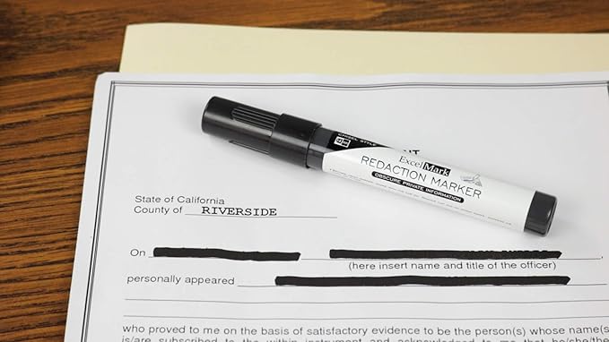 ExcelMark Security Redaction Marker (12 pack)