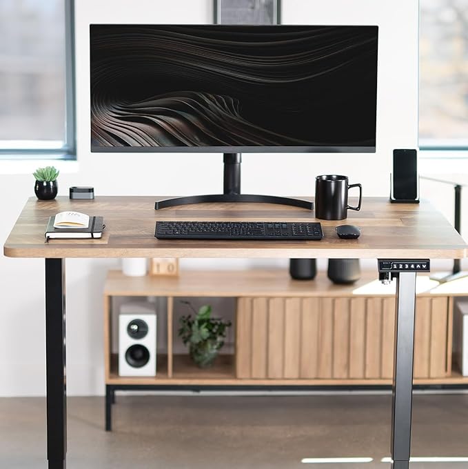 VIVO Reclaimed Wood Universal 48 x 30 inch Solid One-Piece Table Top for Standard and Sit to Stand Height Adjustable Home and Office Desk Frames, DESK-TOP48-30P