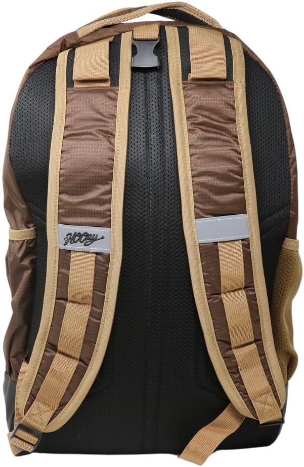 HOOEY Ox 40 Liter Hiking Backpack Rain Cover Hat Strap Laptop Sleeve Hydro Pockets (Brown/Tan)