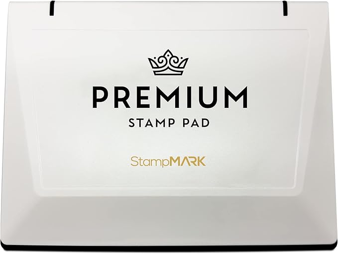 Premium Stamp Pad Extra Large Size 6" x 8" - for Traditional Rubber Stamps - Felt Pad Blue Color