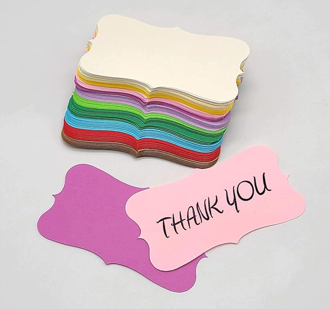 PPAPPAPPIYO Color Blank index cards Business Cards (110) Paper 3.5 in x 2 in - Blank