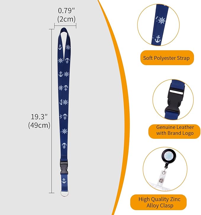 4 Retractable Lanyards with 6 Luggage Tag Holders, Zip Seal Clear Luggage Tag & Lanyard with Ship Card Holder for Carnival, NCL, MSC, Princess 2025-2026, Cruise Ship Essentials
