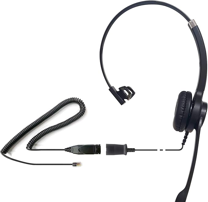 IPD IPH-250 Phone Headset with Noise cancelling Microphone for Office and call center-Compatible with Avaya 1608 1616 9601 9608 9611 9611G 9620 9621 9630 9631 9640 9641 9650 9670 J139 J159 J169 J179