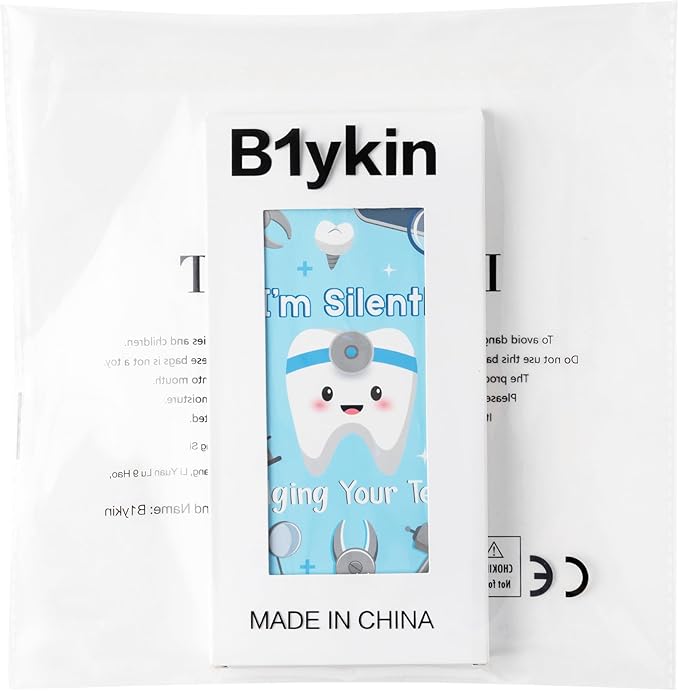 B1ykin Sticky Notes Set - Cartoon Theme Cute Self-Stick Notes Pad Teacher Appreciation Gifts， Self-Adhesive Writing Memo Pages Sticky to Do Notepad for Kids Employee School Office (Dentist)