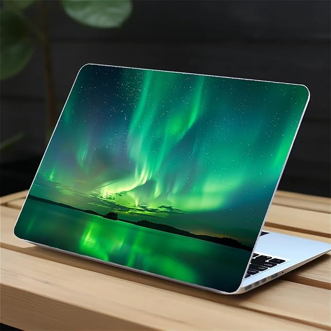 Compatible with MacBook Air 13.3 inch Case 2018-2020 Release A1932 A2179 A2337, Iceland Green Aurora Hard Plastic Shell Cover Case